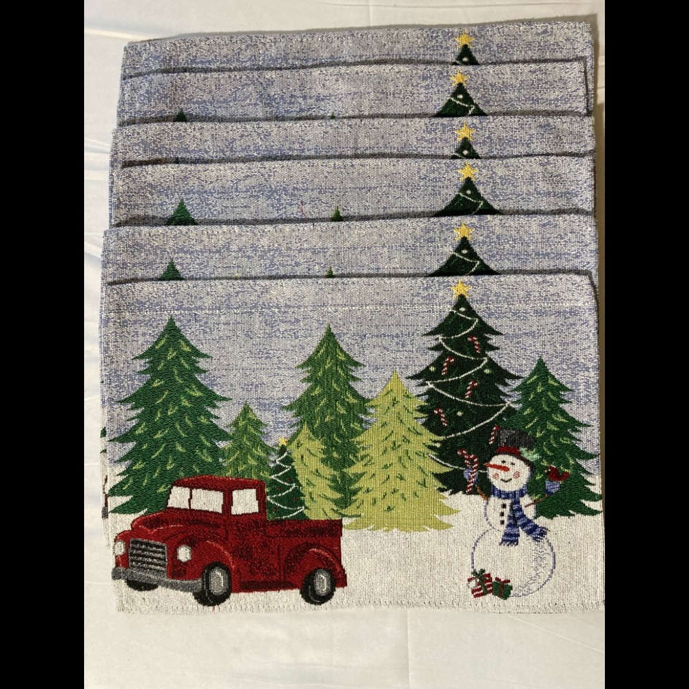 Christmas Placemats  18 X 12 NWOT Price Firm